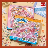 New Super Stocker 10.0 DIY Mini Landscape 3D Sticker Book Quiet Busy Book Mainan Budak Perempuan Buk