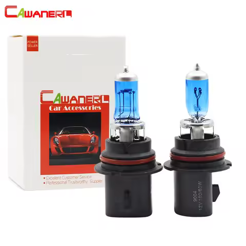 Cawanerl 2 X 100W / 80W 9007 HB5 Halogen Bulb Lamp 4300K Warm White 12V Car Light Source Headlight H