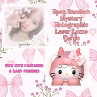 6pcs Kpop Random Mystery Holographic Laser Lomo Cards with Cute Packaging & Many Freebies