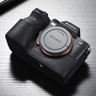 Sony A7M4 Leather Camera Case Handmade Half Boay Cover For sony A7S3 A7S III A1 A7M4 A7R5 A7 IV A7R4