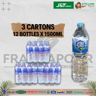 D'leaf  Mineral Water 3 carton (36 x 1500ml) with FAST COURIER SERVICE to all states in West Malaysia