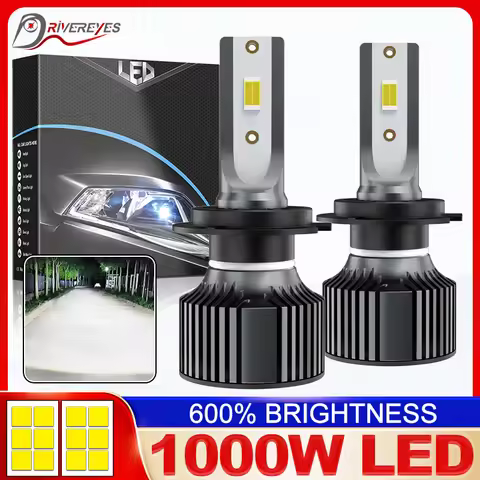 H7 LED Mini High Power H4 H1 H11 7545 CSP Chips H8 9005 9006 Turbo Lamp 880/881CANB H9 9012 6500K Wh
