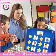 [Lovoski] Visual Schedule for Kids Behavioral Tool Routine Chore Chart Wall Planner for