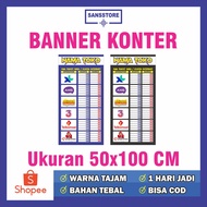BANNER BENNER COUNTER TABLE PRICE 50X100 CM