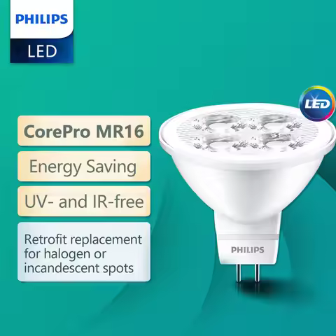 Philips CorePro LED Spot Light MR16 3W 5W 12V Reflector Bulb GU5.3 Holder 2700K 6500K White EyeComfo