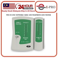 Network Cable Tester RJ45 RJ11Cat5 Cat6 Handheld LAN Cable Tester Continuity Tester Wire Telephone L