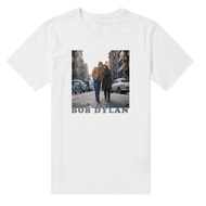 Men Men's T-Shirt Bob Dylan Bob Dylan Short-Sleeved American Street Retro Men's Round Neck T-Shirt T