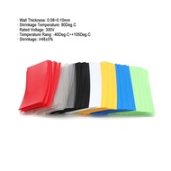 50pcs 21700 Lipo Battery Film PVC Heat Shrink Tube Precut Shrinkable Insulated Sleeve Protect Pipe C