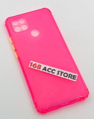 silikon oppo a15 case warna / soft case oppo a15 ume rainbow - merah muda random