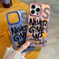 Graffiti Trendy Letter Never give up Cover For VIVO Y04 Y03 Y36 Y20 Y16 Y29 Y18 Y28S Y21 Y27 Y78 Y22