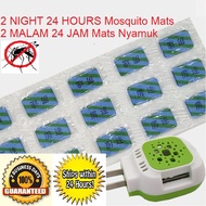10 pcs Mosquito Repeller Tablets 10pcs Electrik Pemanas Nyamuk Tablets(2 Malam 24 Jam)(2 Nights 24 H
