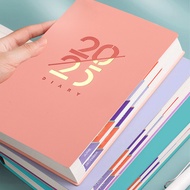 Jan 2025 to Dec 2025 Planner Notebook A5 Agenda Spanish Inner 80GSM Monthly/Weekly/Daily School Supp