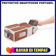 Proyektor Smartphone Portabel Cardboard 2.0 / Proyektor Projektor Projector Mini Hp Handphone Hape A