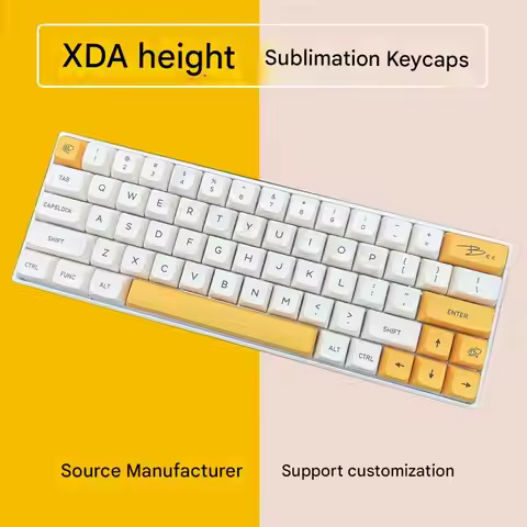 140 Keys Honey Milk Korean Keycaps PBT Dye Sublimation XDA Profile Keycaps for Cherry MX Switch DIY 