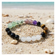 miaho Five Elements Crystal Bracelet 8mm Round