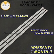 VT-T232 SAMVIEW 32" LED TV BACKLIGHT (LAMPU TV) SAMVIEW 32 INCH LED TV BACKLIGHT VTTT23