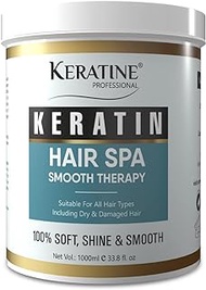 KERATINE PROFESSIONAL PREMIUM KERATIN HAIR SPA SMOOTH THERAPY | 100% Soft, Shine &amp; Hair Repair | Infused with Brazilian Nut and Keratin | Treatment Protein Spa - Conditioning for Dry Damaged