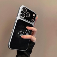 Phone Phone Case Compatible with iPhone New Style Kitten Footprint Pattern 17 Phone Case Lambskin 16