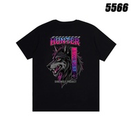 Black T - shirt, direwolf, HUNTER print, casual style