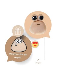 Peluche Pou Triste De Emoticon Alien Sin Sentimientos Color + Collar Gratis!!!