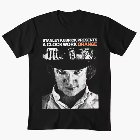 A Clockwork Orange T-Shirt Stanley Kubrick Trainspotting Thelma Louise Movie Retro Cotton Print Tee 