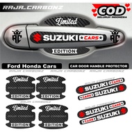 8pcs Suzuki Car Door Handle Protector Sticker Carbon Handle Suzuki
