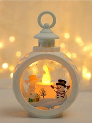 1入組聖誕裝飾led夜燈吊墜,適用於聖誕節家居裝飾,桌上蠟燭座燈具