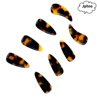 JPTOS 8PCS Guzheng Finger Picks, Tortoiseshell Transparent Blue Color Plastic Guzheng Nail Covers, C