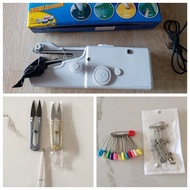 手動衣車/手衣車/手針線 The
Handheld Sewing Machine & 40pcs pins, 13pcs Secured plastic head safety pins