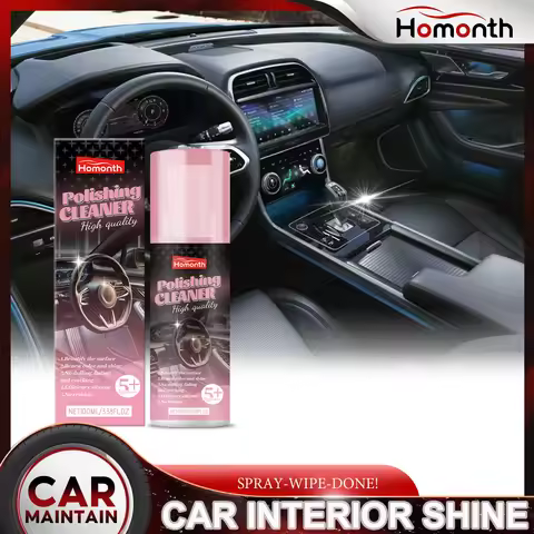 Car Interior Restorer Spray Dashboard Cleaner Plastic Polish Leather Cleaner Protectant Interior Det
