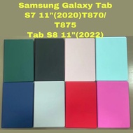 พร้อมส่ง เคสหนัง แม่เหล็ก Samsung Galaxy Tab S8 (2022) 11 inch SM-X700 X706 /Samsung Galaxy Tab S7 /11(2020)SM-T870/T875มีช่องเก็บปากกา CaseAII-New For Samsung Galaxy Tab S8 (2022)11inch Strong Magnetic Tnfold Stand Case Cover TabS8/TabS7