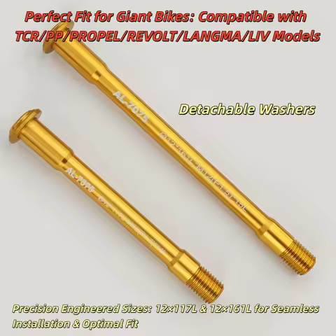 34g Ultralight Thru Axle 7075 Aluminum Alloy for Road Bikes Compatible with Giant For TCR Revolt Lan