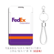 Fedex Fedex Federal Airlines Card Holder FedEX Staff Work ID Holder Work Card Holder with Lanyard St