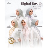 Ansania: Avra Series Square Hijab | Ultra veil | 110 cm x 110 cm | Lasercut Lasercut