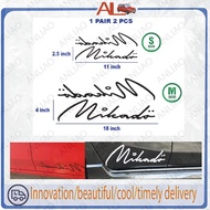 mikado signature car sticker / 1pair 2pcs / cs663