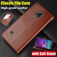 For Samsung Galaxy Note 4 5.7 inch SM-N910F N910C N910FD N910G N910H Genuine Leather Case Vintage Wa