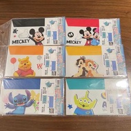 迪士尼 米奇 米妮 維尼熊 三眼仔 chip and dale 鋼牙與大鼻 史迪奇 文件口罩收納袋 雙層文件夾 可放紙幣 口罩夾 發票收納