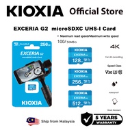 KIOXIA Exceria G2 microSD Card UHS-I (128GB_256GB_512GB) 4K Video V30 U3 Class10 A1