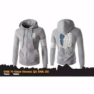 Jacket SWEATER HOODIE ANIME ATTACK ON TITAN 4-STRIP COSPLAY-Jacket COSPLAY