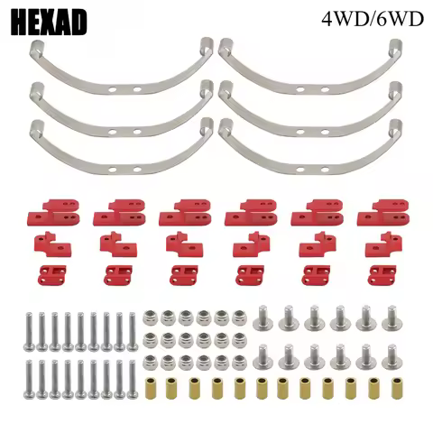 Metal Steel Leaf Spring Suspension Set for 6x6 4x4 1/16 WPL B1 B14 B-14 B16 B24 B-24 C14 C-14 C24 C-