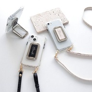 智能手機肩帶多功能指環透明保護殼帶肩帶[浮雕鱷魚圖案名稱雕刻]智能手機指環智能手機支架鱷魚文字OS33U