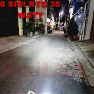 Rtd 35 Watt Led Headlight M 02E 6 Sides Headlamp H6 H4 Hs1 3500Lm 650