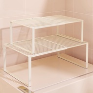[48H Shipping] Expandable shelf above the refrigerator top shelf, countertop tiered rack, microwave 
