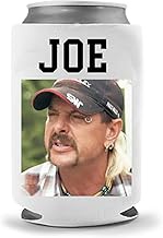 Cool Coast Products | Funny Tiger King Joe Exotic Parody Coolies - Big Cat Carole Baskin Funny Beer Can Coolies | Neoprene Insulated | Beverage Cans Bottles | Cold Beer Tailgating (Joe Exotic)