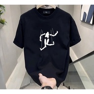 100% Cotton Creative T-Shirt Trendy Strap Doll Print Unique T-Shirt Trendy