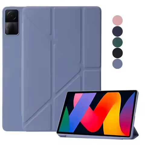 For Xiaomi Redmi Pad SE 10 61 11 2023 Case Multi-folding Stand Soft Silicone Back Magnetic Shell for
