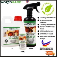Wood Kare Food Grade Wood Oil 70ml 500ml 1L - Prolong the Life of Wood - Restore and Protect Wood