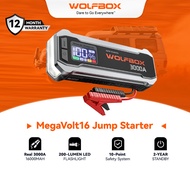WOLFBOX 3000A Jump Starter12V Car Battery Jump Starter65W Quick Charge(Adapter Not Included) 16000mA