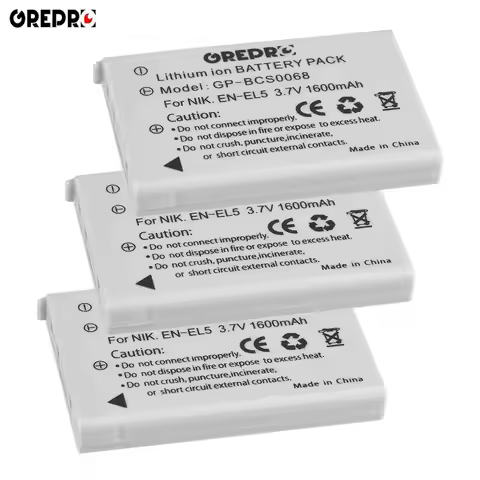 EN-EL5 EN EL5 ENEL5 Lithium ion battery pack for Nikon Coolpix 3700 4200 5200 P80 P90 P100 P500 P510