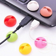 1 PC Multifunctional Desktop Silicone Data Cable Organizer USB Cable Organizer Wire Winder